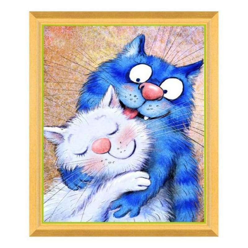 Oil Painting Style Cat 5d Diy Cross Stitch Diamond Painting Kits QB7032