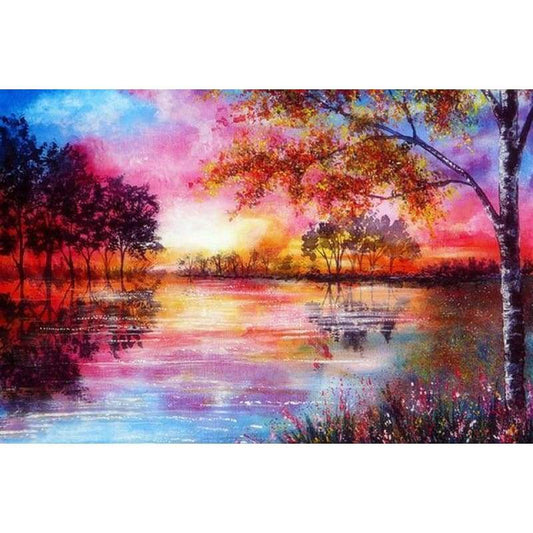 Oil Painting Style Dream Landscape Nature 5d Diy Diamond Painting Kits VM9015