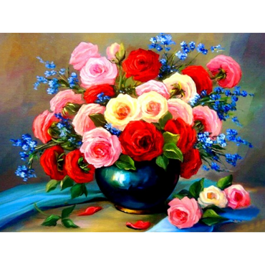 Oil Painting Style Flower Home Decor 5d Diy Diamond Painting Kits VM9676