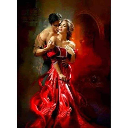 Oil Painting Style Man And Woman Pattern 5d Diy Diamond Painting Kits VM9549