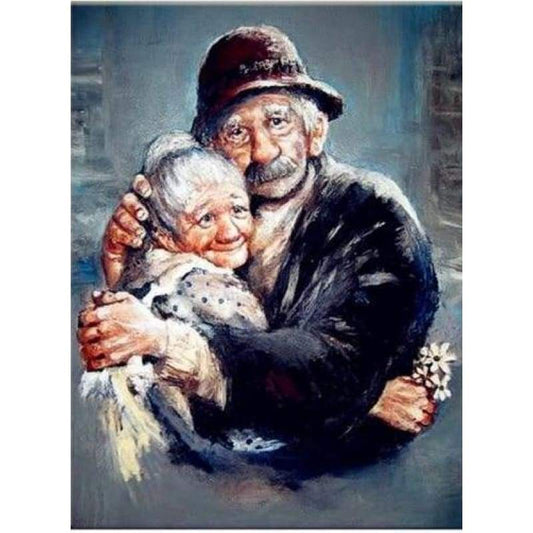 2019 Oil Painting Style Old Couple Diy 5d Diamond Painting Cross Stitch Kits VM3405