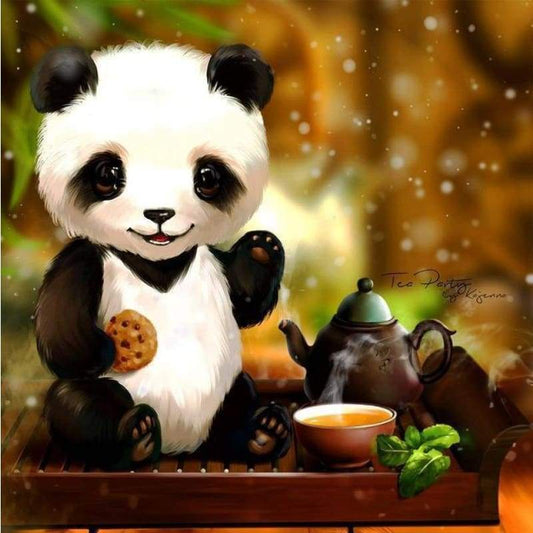 2019 Oil Painting Style Panda 5d Diy Diamond Painting Panda Kits VM03011