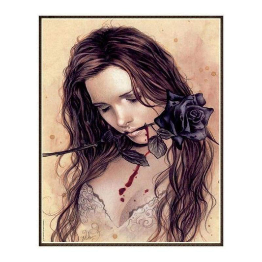 2019 Oil Painting Style Portrait Diy 5d Full Diamond Painting Kits QB5916