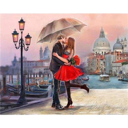2019 Oil Painting Style Romantic Lover 5d Diy Diamond Painting Cross Stitch Kits VM3634