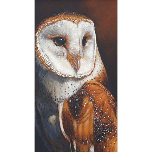 2019 Owl Face Embroidery Mosaic Cross Stitch 5D DIY Diamond Painting Kits UK