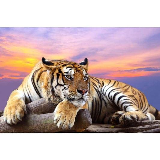 2019 Pattern Tiger Full Drill 5D Diy Diamond Painting Kits Cross Stitch