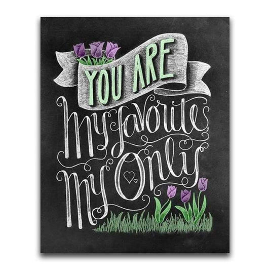 2019 Special Black Board Word Home Decor 5d Diy Diamond Painting Kits VM09683