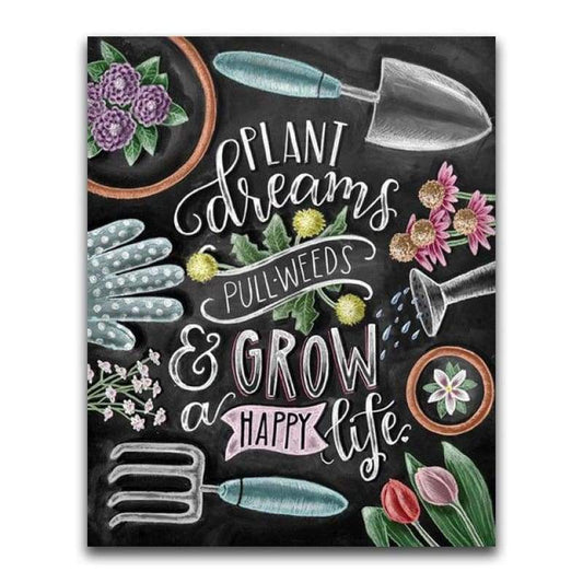 2019 Special Black Board Word Home Decor 5d Diy Diamond Painting Kits VM19685