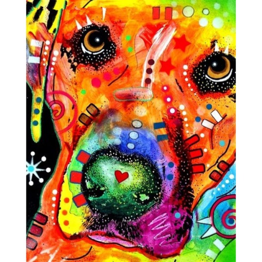 Colorful Dog 5d Diy Rhinestone Diamond Painting VM1932
