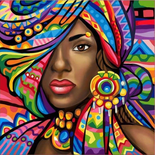 Special Colorful Woman Pattern 5d Diy Diamond Painting Kits VM8012