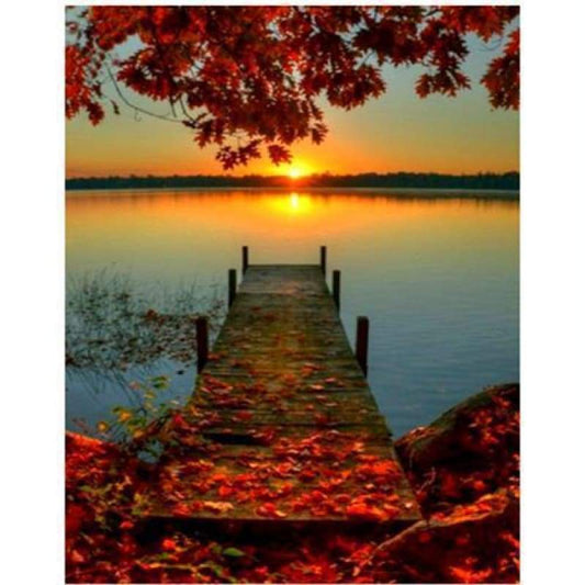 2019 Special Dream Landscape Lake Trestle 5d Diy Diamond Painting Kits VM9472