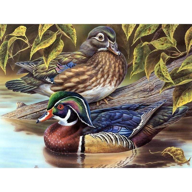 5D Diy Diamond Painting Mandarin Duck Embroidery Art Needlework