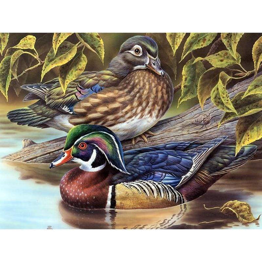 5D Diy Diamond Painting Mandarin Duck Embroidery Art Needlework