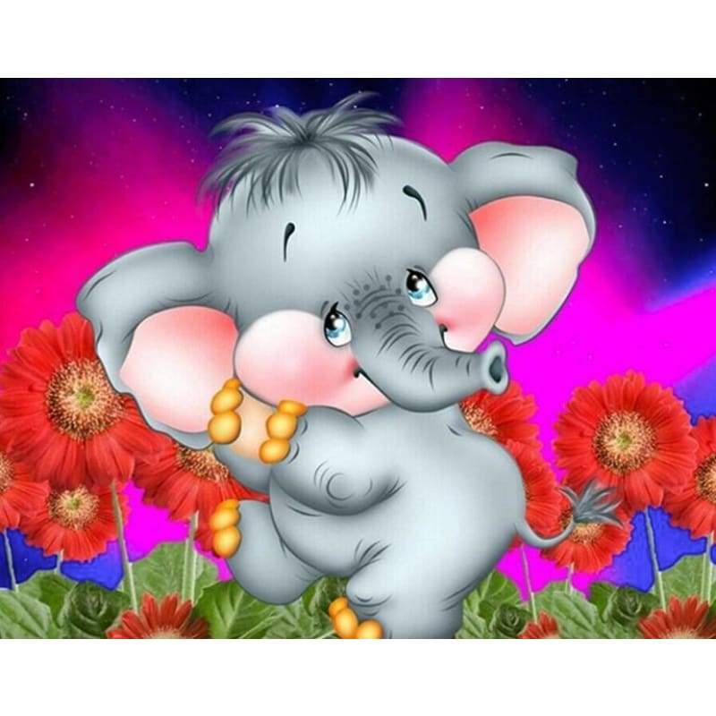 Baby Elephant Cartoon Disney - Full Drill Diamond Painting - NEEDLEWORK KITS