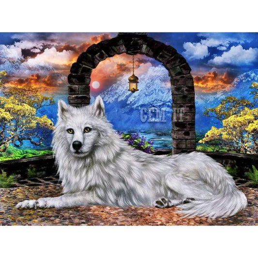 Wolf Full Drill Diamond Painting - - NEEDLEWORK KITS