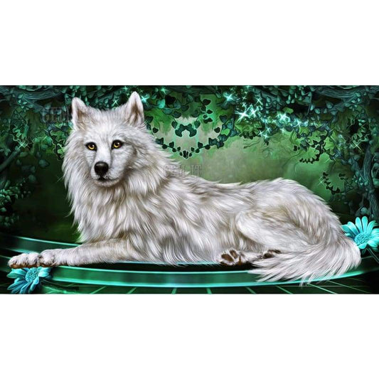 Wolf Grey Full Drill Diamond Painting - - NEEDLEWORK KITS