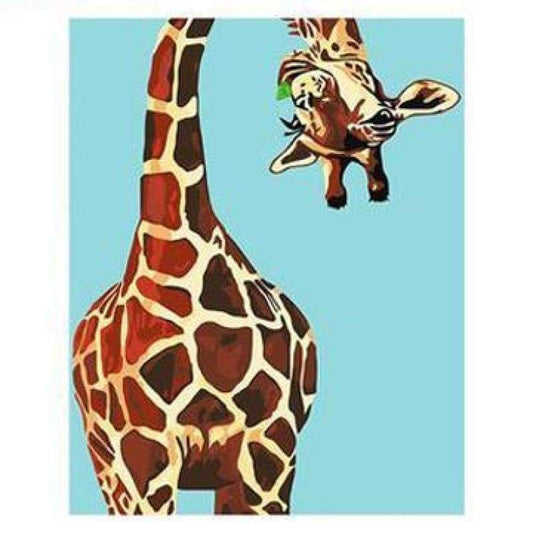 Animal Cartoon Style Giraffe Diy Paint By Numbers Kits PBN00094 - NEEDLEWORK KITS
