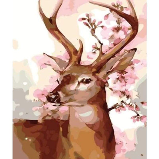 Animal Deer Diy Paint By Numbers Kits ZXZ-120 - NEEDLEWORK KITS