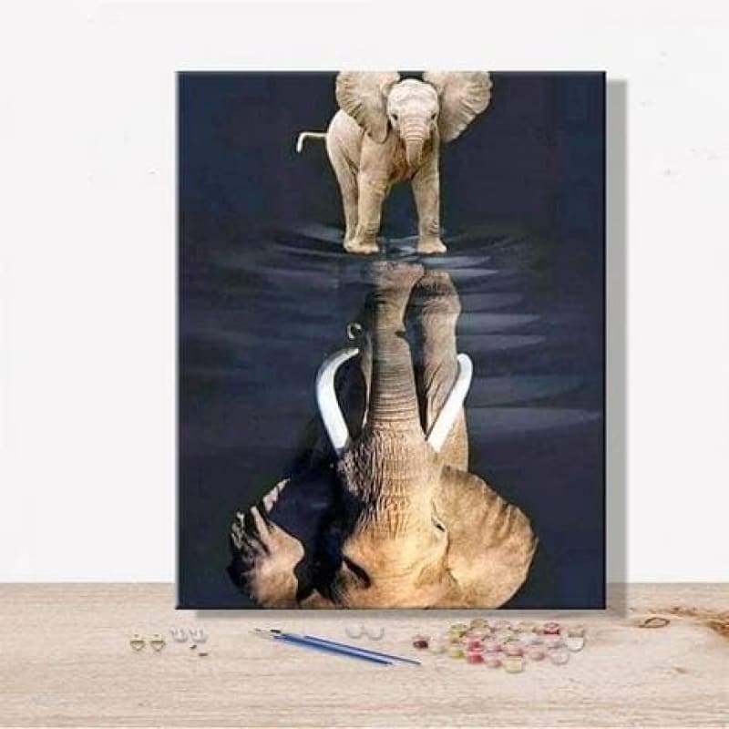 Animal Elephant Diy Paint By Numbers Kits PBN92286 - NEEDLEWORK KITS