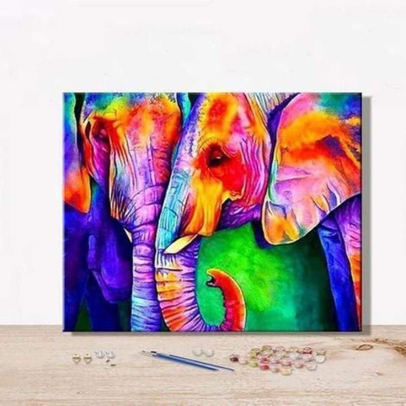 Animal Elephant Diy Paint By Numbers Kits VM92283 - NEEDLEWORK KITS