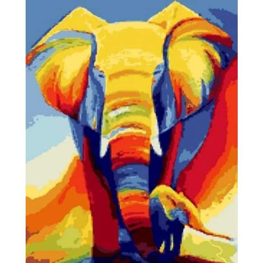 Animal Elephant Diy Paint By Numbers Kits ZXQ702 - NEEDLEWORK KITS