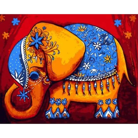 Animal Elephant Diy Paint By Numbers Kits ZXQ714 - NEEDLEWORK KITS