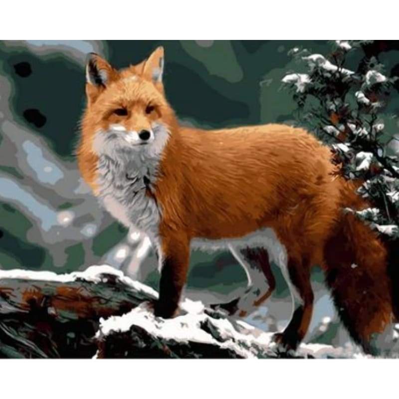 Animal Fox Diy Paint By Numbers Kits ZXQ1783 - NEEDLEWORK KITS