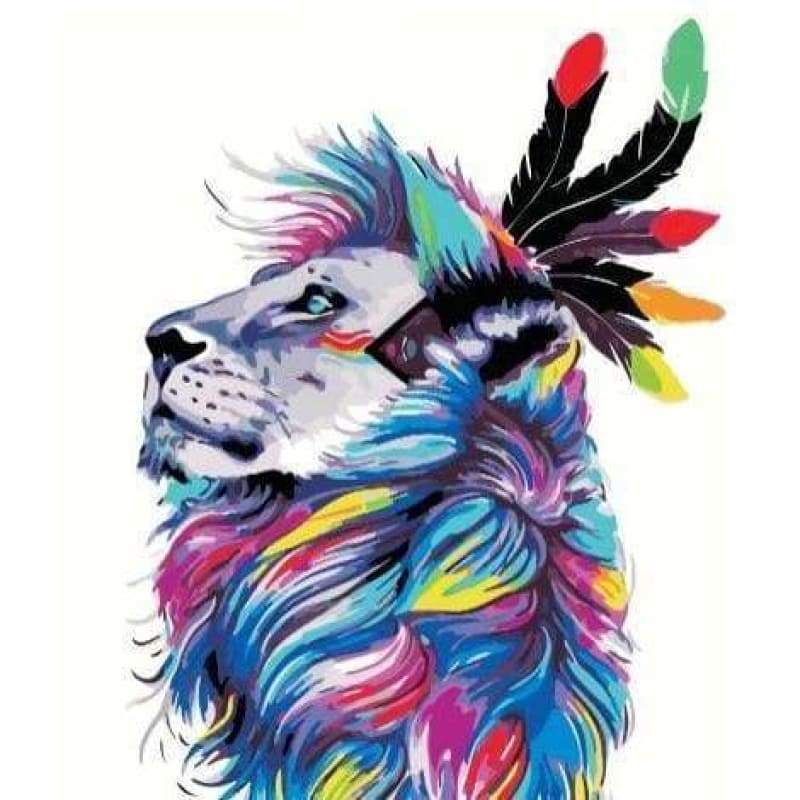 Animal Lion Diy Paint By Numbers Kits VM90750 - NEEDLEWORK KITS