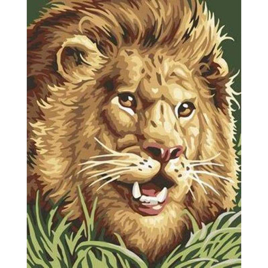 Animal Lion Diy Paint By Numbers Kits ZXB263 - NEEDLEWORK KITS