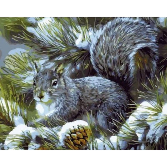 Animal Rabbit Diy Paint By Numbers Kits ZXQ1133 - NEEDLEWORK KITS