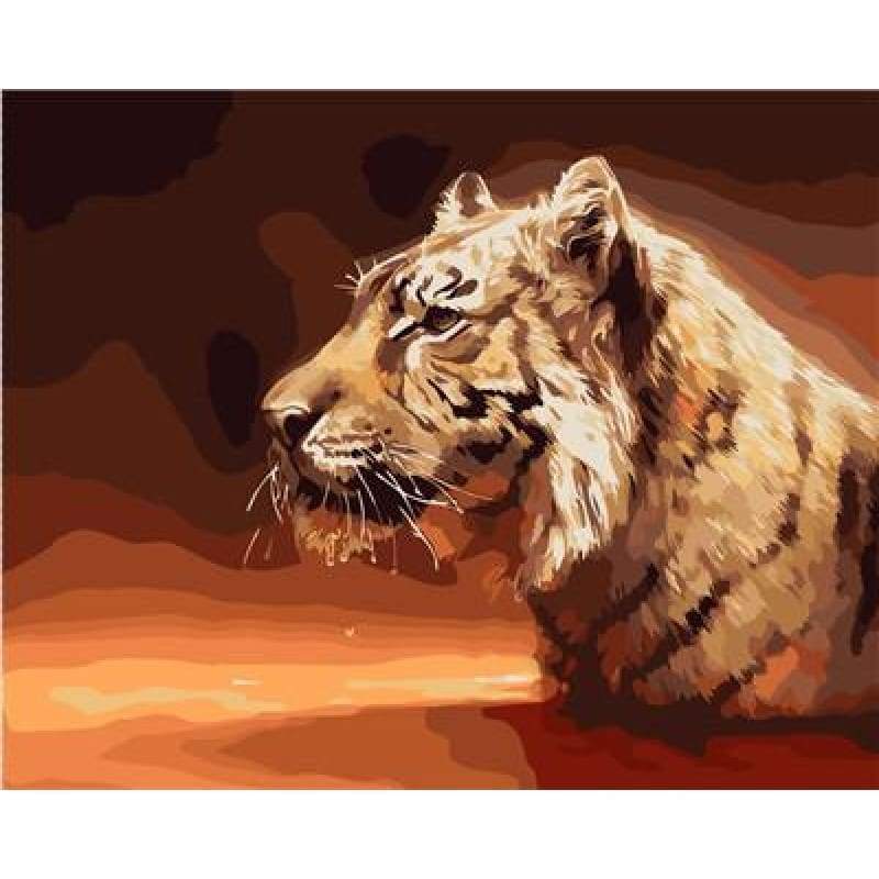 Animal Tiger Diy Paint By Numbers Kits PBN95903 - NEEDLEWORK KITS