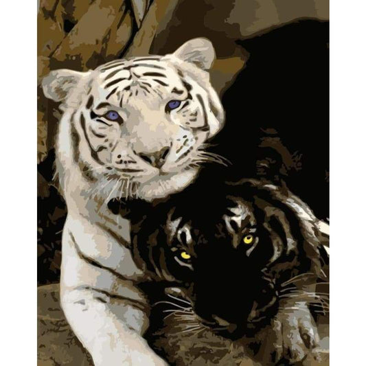 Animal Tiger Diy Paint By Numbers Kits WM-1773 - NEEDLEWORK KITS
