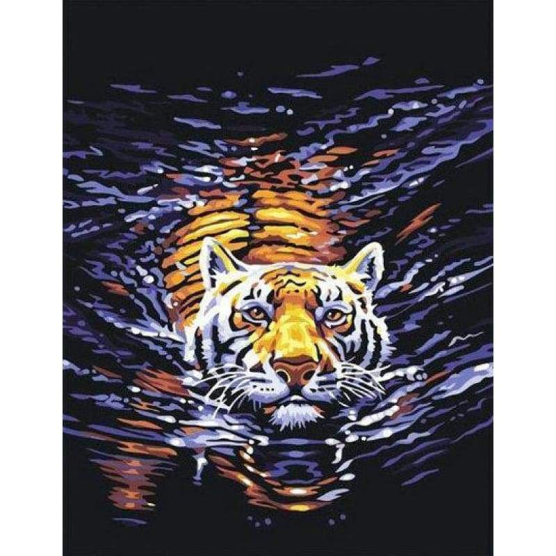 Animal Tiger Diy Paint By Numbers Kits YM-4050-037 - NEEDLEWORK KITS