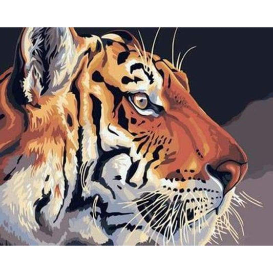 Animal Tiger Diy Paint By Numbers Kits ZXB180 - NEEDLEWORK KITS