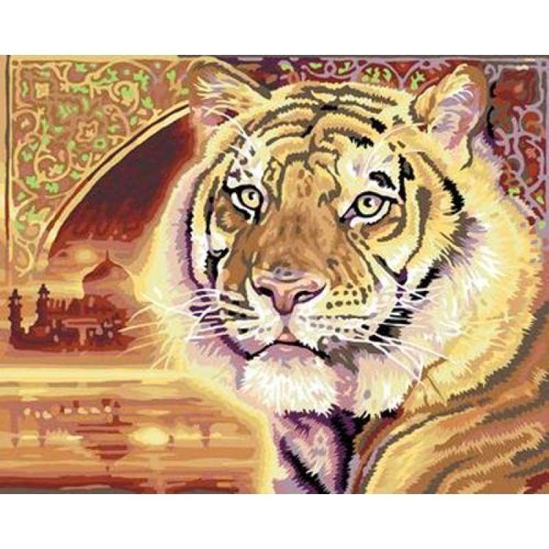 Animal Tiger Diy Paint By Numbers Kits ZXB352 - NEEDLEWORK KITS
