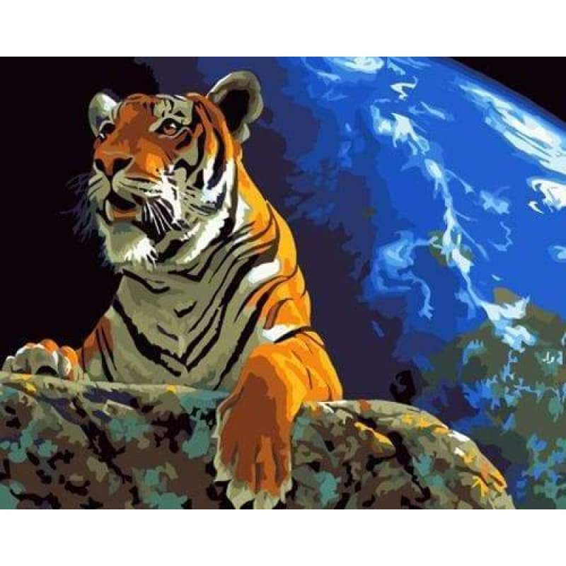 Animal Tiger Diy Paint By Numbers Kits ZXB458 - NEEDLEWORK KITS