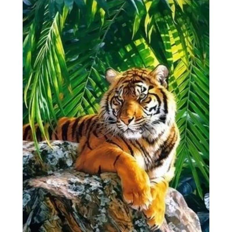 Animal Tiger Diy Paint By Numbers Kits ZXQ2648 - NEEDLEWORK KITS