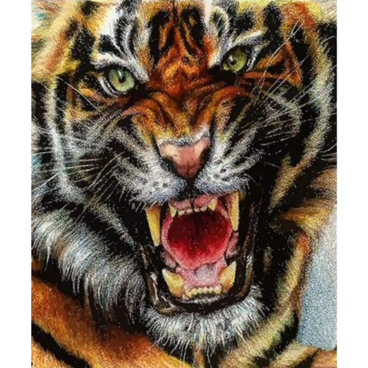 Animal Tiger Diy Paint By Numbers Kits ZXQ3610 - NEEDLEWORK KITS
