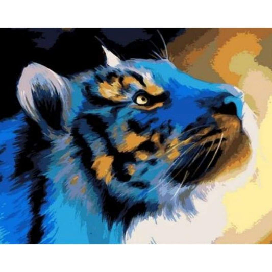 Animal Tiger Diy Paint By Numbers Kits ZXQ787 - NEEDLEWORK KITS