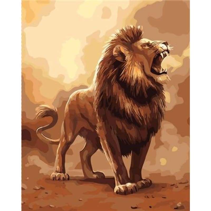 Animal Tiger Lion Animal Tiger Diy Paint By Numbers Kits PBN95904 - NEEDLEWORK KITS