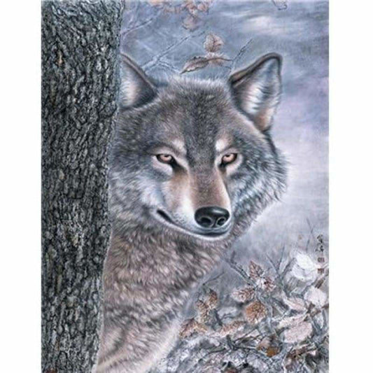 Animal Wolf Diy Paint By Numbers Kits PBN91740 - NEEDLEWORK KITS