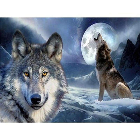 Animal Wolf Diy Paint By Numbers Kits VM91753 - NEEDLEWORK KITS