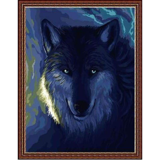 Animal Wolf Diy Paint By Numbers Kits ZXE080 - NEEDLEWORK KITS
