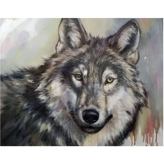 Animal Wolf Diy Paint By Numbers Kits ZXQ2155 - NEEDLEWORK KITS