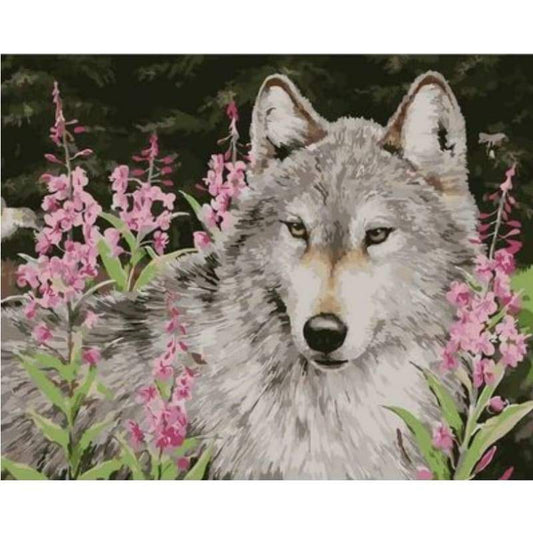 Animal Wolf Diy Paint By Numbers Kits ZXQ2487 - NEEDLEWORK KITS