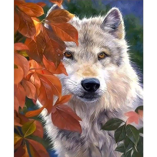 Animal Wolf Diy Paint By Numbers Kits ZXQ3284 - NEEDLEWORK KITS