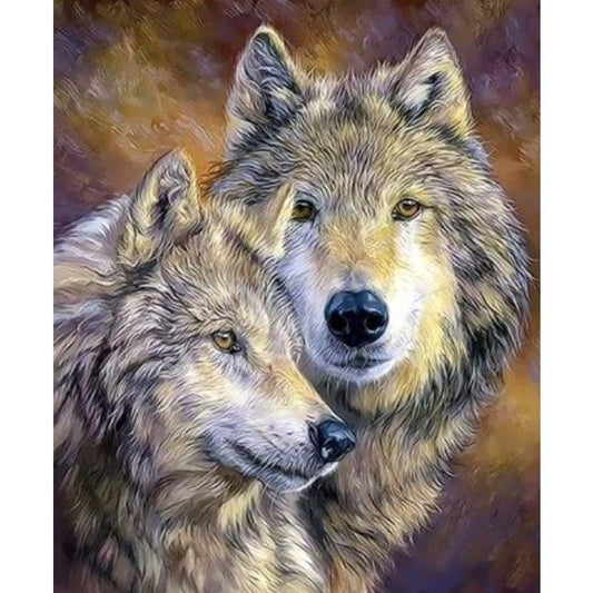 Animal Wolf Diy Paint By Numbers Kits ZXQ3286 - NEEDLEWORK KITS