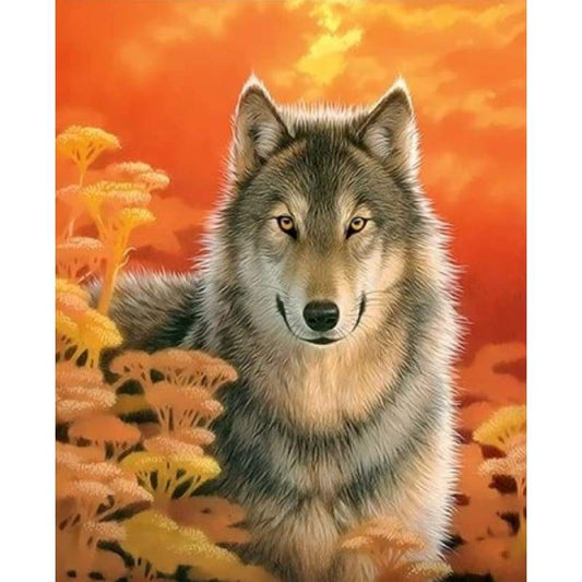Animal Wolf Diy Paint By Numbers Kits ZXQ3319 - NEEDLEWORK KITS