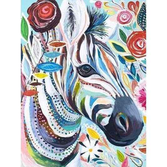 Animal Zebra Diy Paint By Numbers VM90456 - NEEDLEWORK KITS