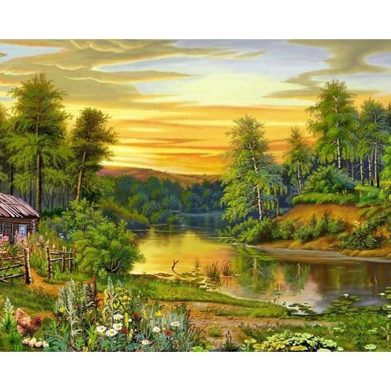 Artwork Scenery 06 - Full Drill Diamond Painting - NEEDLEWORK KITS